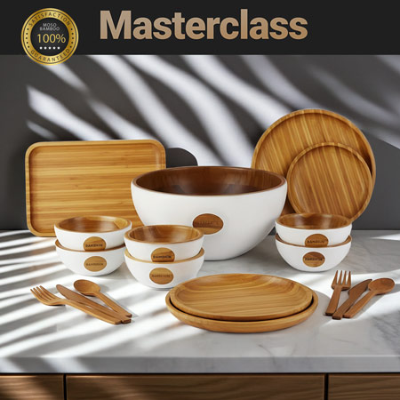 Edelholz Schalen Fotocollage